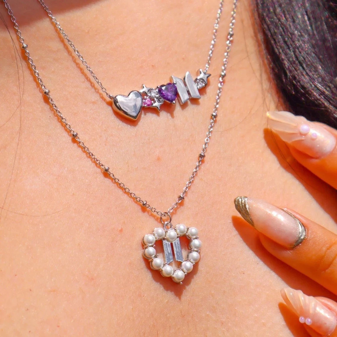 BT21 Collarbone Chain Ami Stick Jewelry Fashion Crown Support Peripheral Collarbone Chain Shoulder Gift view 2