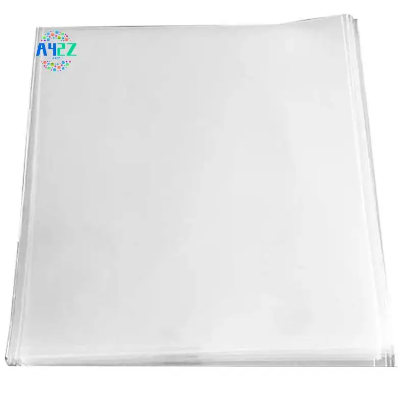 

A42Z-Прозрачная внешняя сумка для виниловых пластинок, сумка для защиты компакт-дисков, квадратная сумка, внешняя сумка с рукавом для пластинок, с плоским ртом