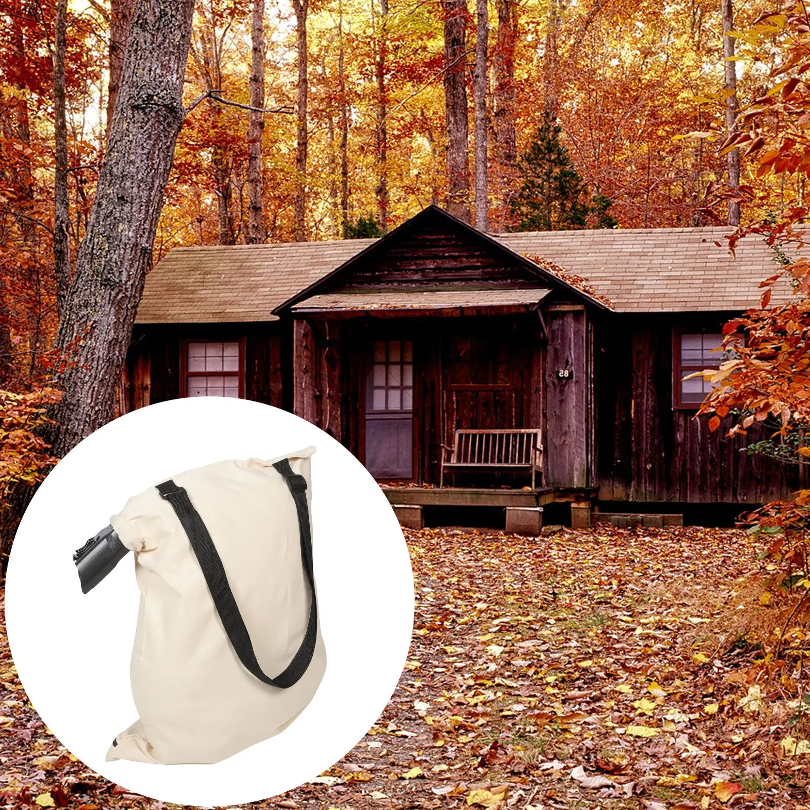 

Durable Blower Bag Replacement Wear-Resistant Cloth Vacuum Pouch Large Capacity Storage Bag For Yard Fallen Leaves Outdoor Lawn