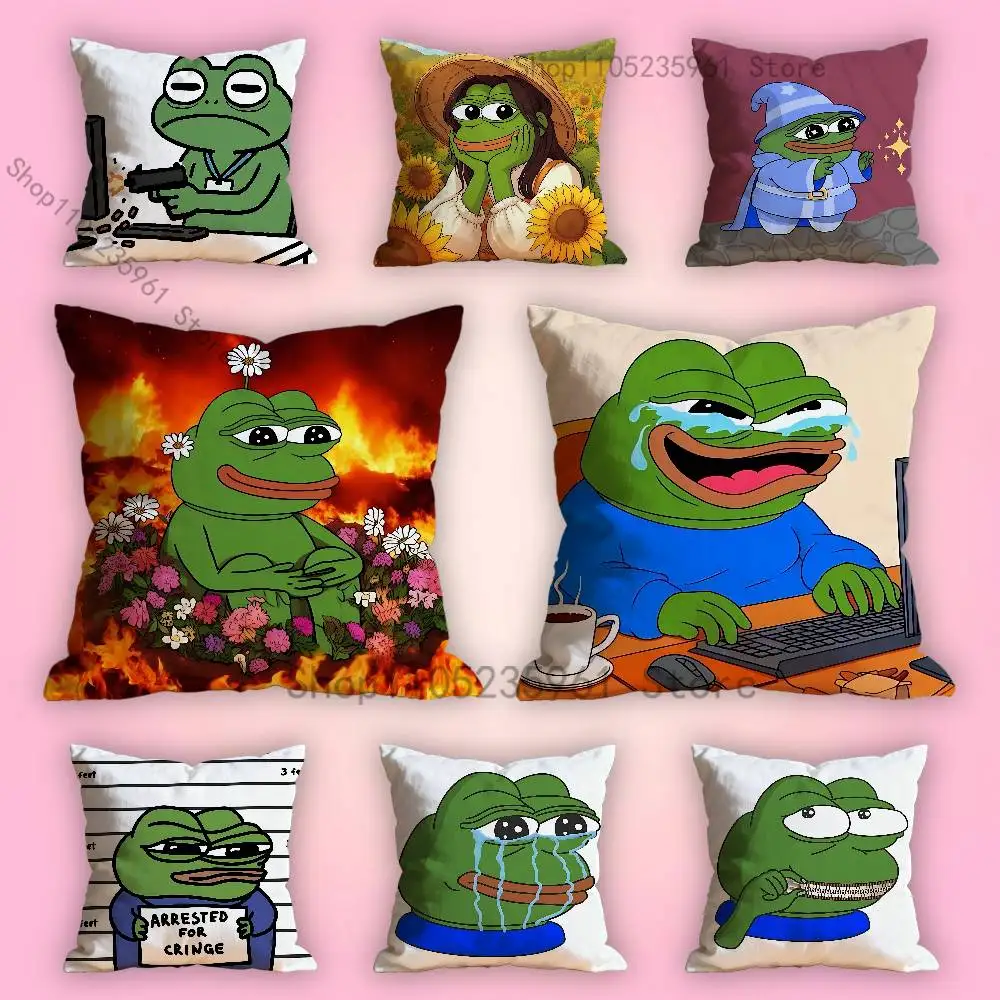 Подушки С Грустным Лягушкой Pepe Для Декора