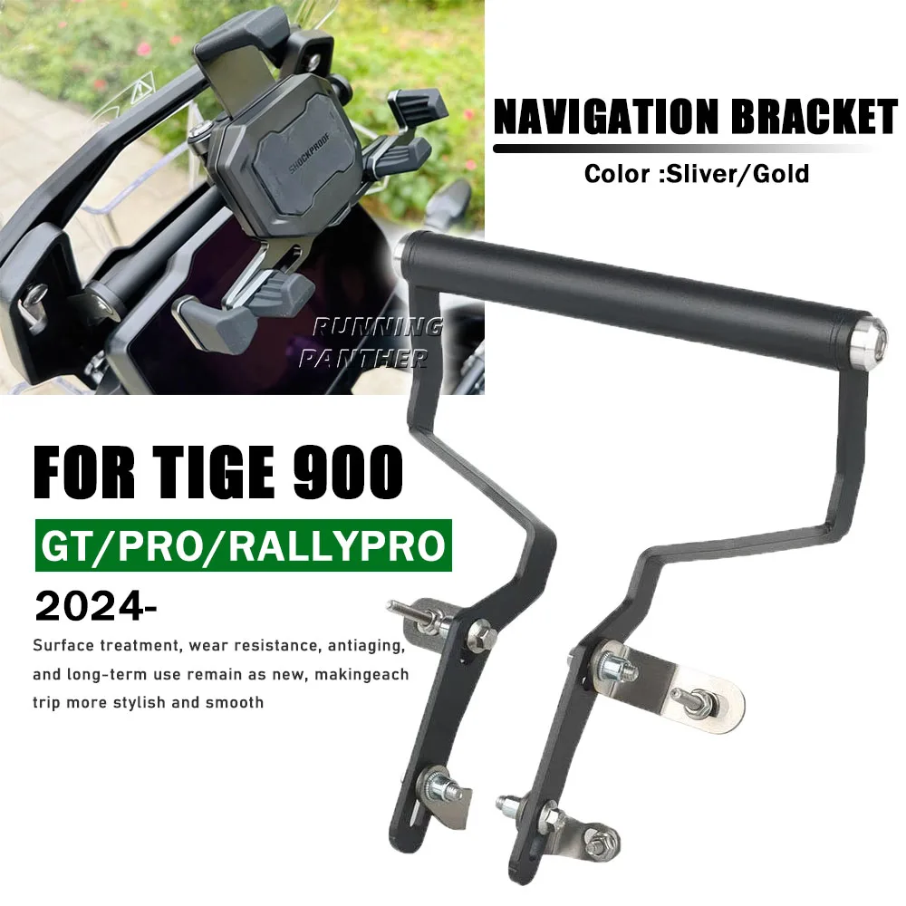 

Motorcycle 22MM Navigation Bracket Phone Holder GPS Plate Support New For Tiger 900 GT Pro/Rally Pro 2024 Tiger 900 GT 2024 2025