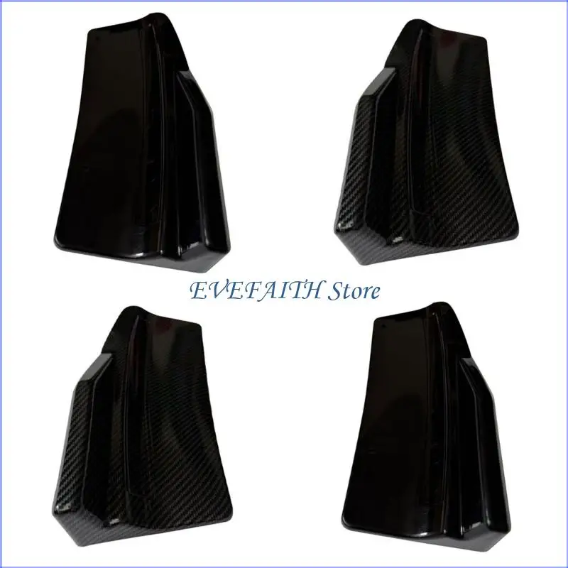 

124B пара глянцевых губок заднего бампера из углеродного волокна с простой установкой и повышенной защитой, запасные части для