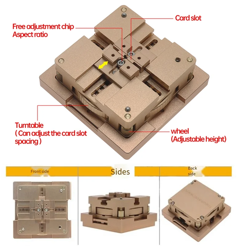 

10 шт. универсальные шарики для припоя с трафаретом BGA с набором станций для реболлинга из алюминиевого сплава 90 х 90 мм