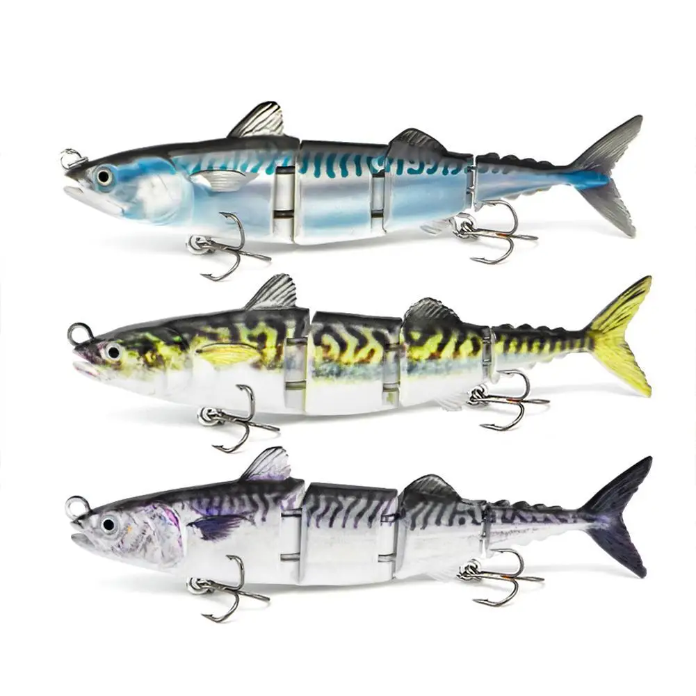 

4 Segmented Jointed Fishing Bait Simulation Fake Bait Fishing Lures For Saltwater Freshwater