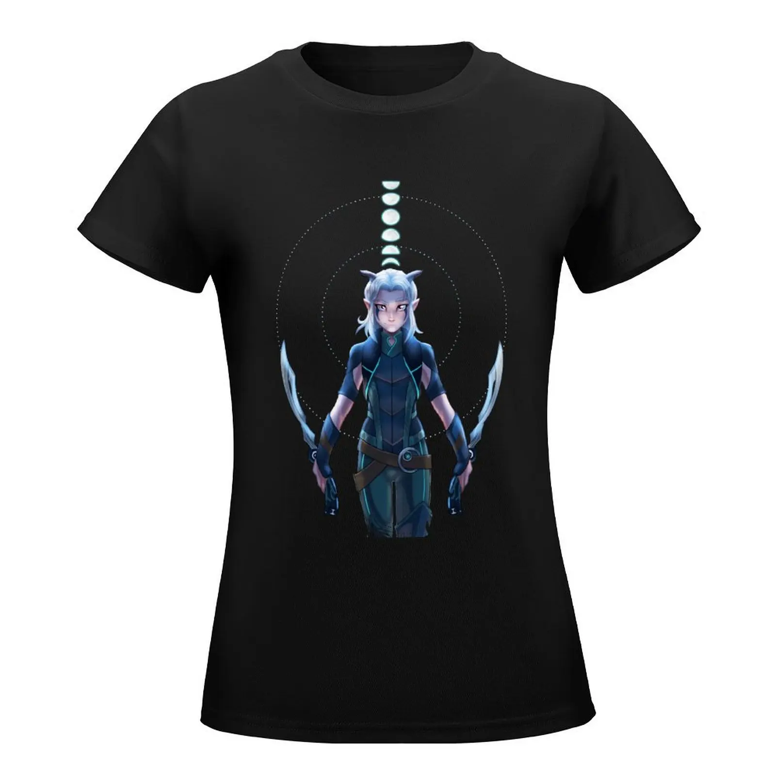 Rayla - moonshadow elf T-Shirt summer tops Female clothing graphics western t-shirt dress for Women