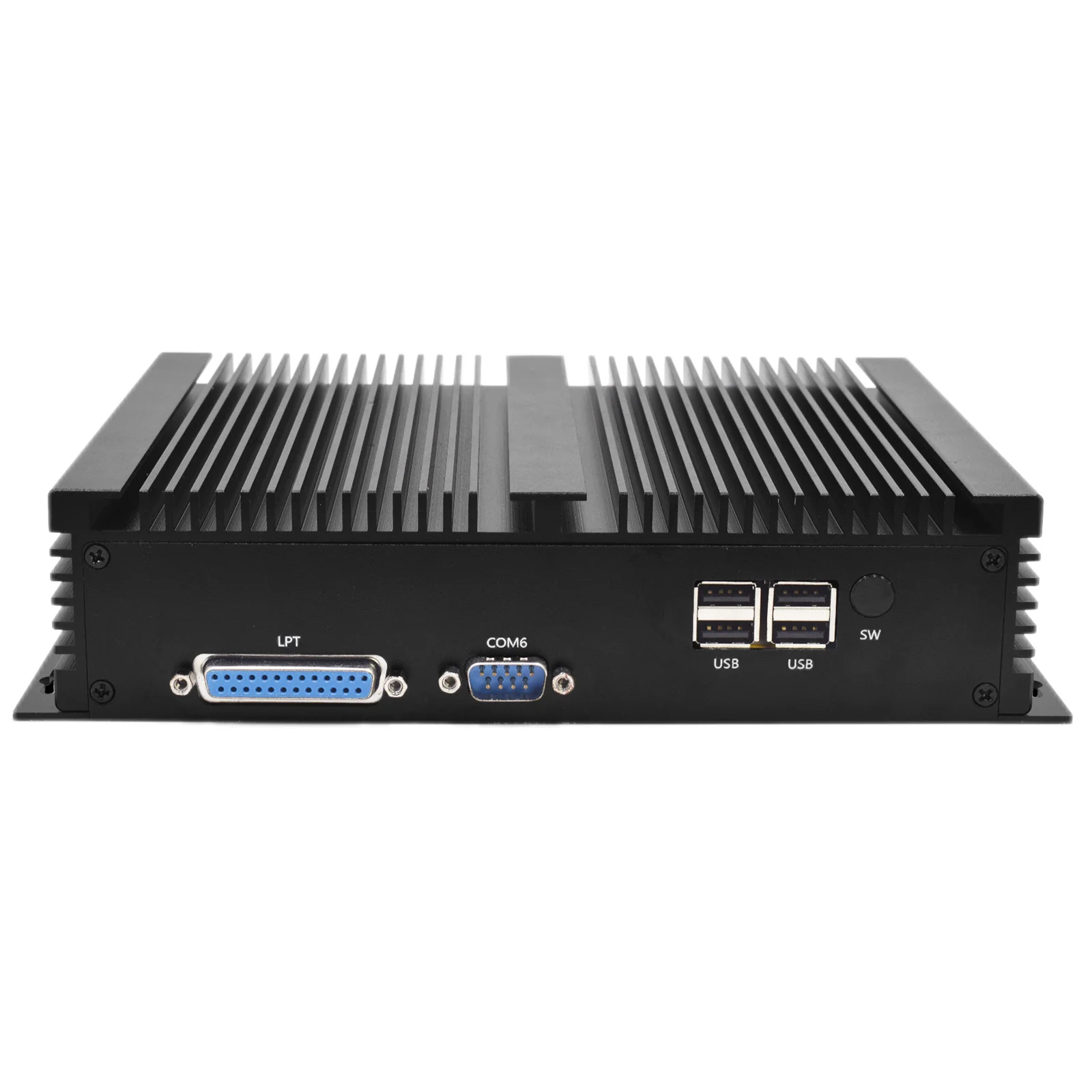 Hystou Fanless Mini Industrial PC Intel 8th Gen Processor Core i7-8550U DDR4 6*COM DP EDP HDMI 4K Computer