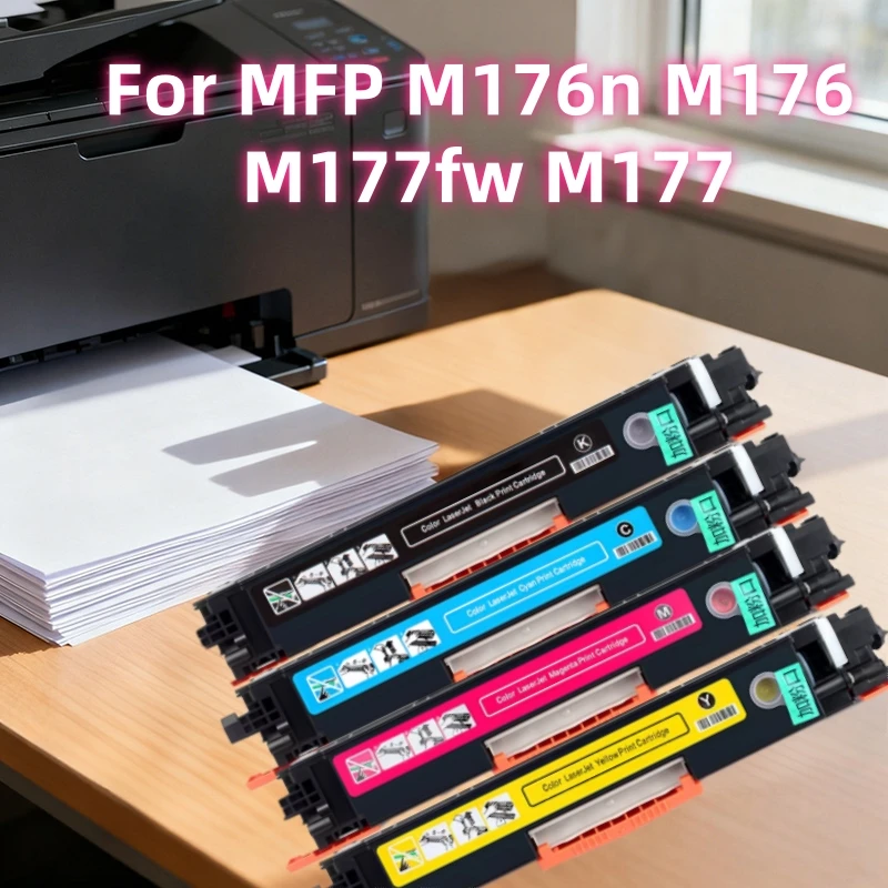 

1pcs CF350A CF351A CF352A CF353A 130A Toner Cartridge For HP Color LaserJet Pro MFP M176n M176 M177fw M177 Laser Printer