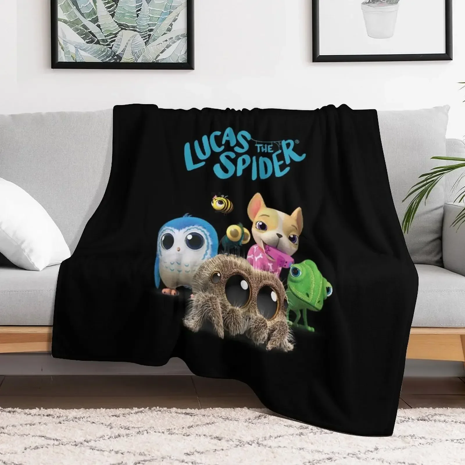 

Lucas the Spider & Friends Throw Blanket halloween christmas gifts Blankets