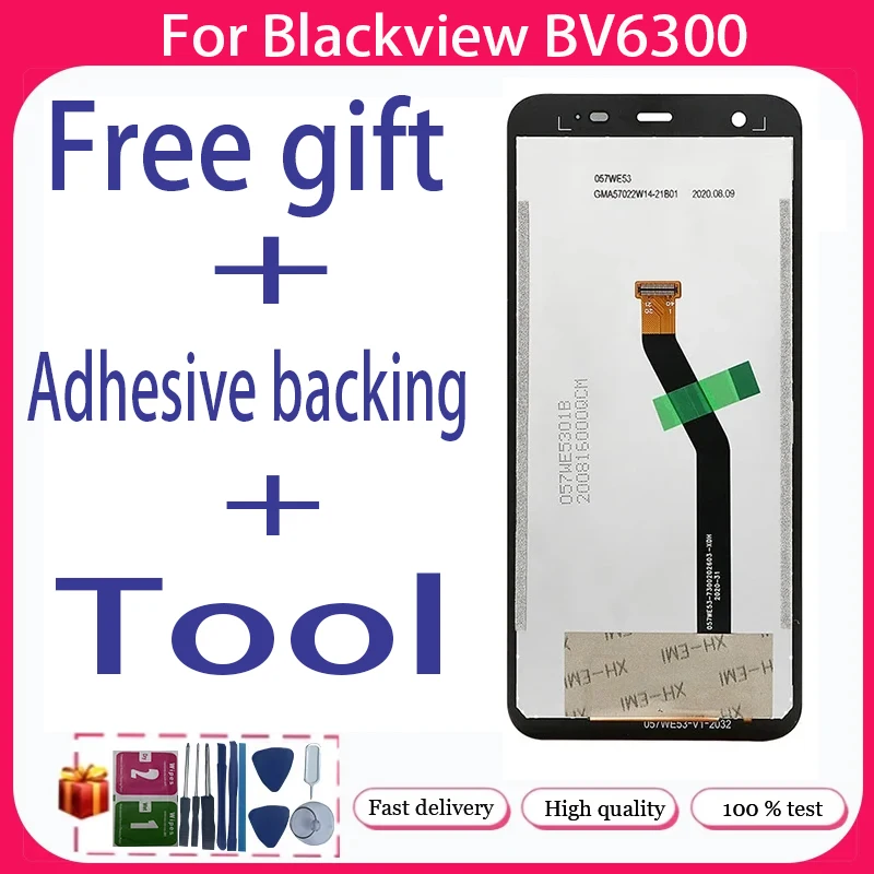 

For Blackview BV6300 BV6300 Pro+ LCD Display + Touch Screen+Free adhesive backing+Tool