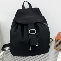 Small Commuting Backpack 2024 New Fashionable Korean Lazy Style Travel Shoulder Bag Large Capacity Niche Design Women's Bag