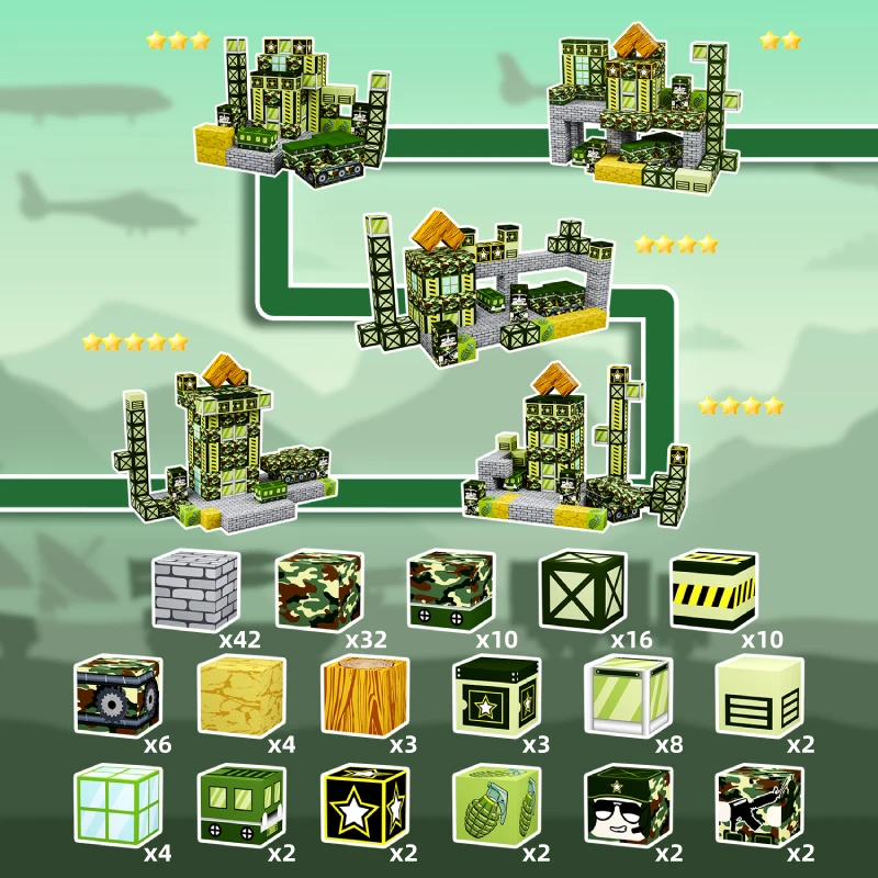 Magnetische Blokken - Bouw Mijn MagnetWorld Edition Magnetische KubussenConstructiespeelgoed voor Jongens Meisjes STEMMontessori Zintuiglijk Speelgoed