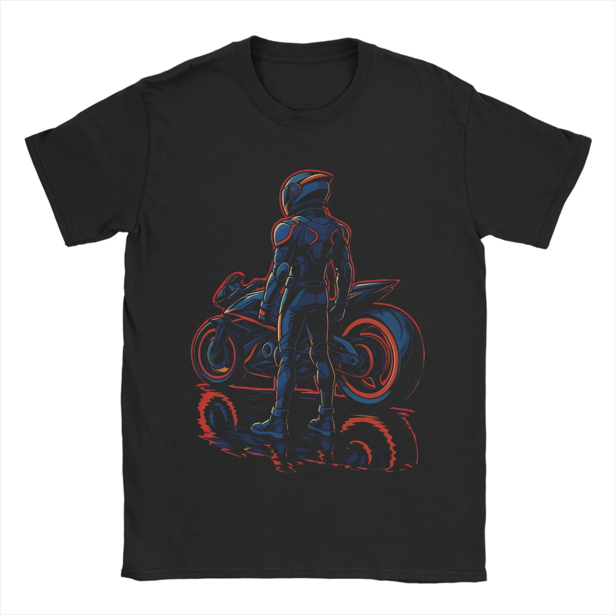 Fashion Tron Ares- Clash of the Neon Worlds T Shirt for Men Women  Pure Cotton Tee Shirt Short Sleeve Clothing