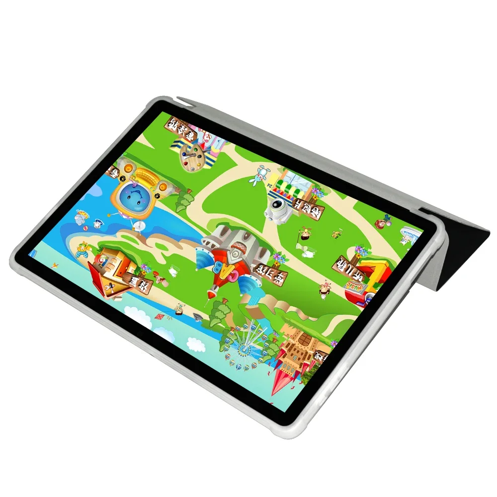 Ultra dünne dreifach gefaltete Stand hülle für Alldocube iplay60s 10,1 Zoll Tablet Soft TPU Drop Resistance Cover für iplay60s Kids Tablet