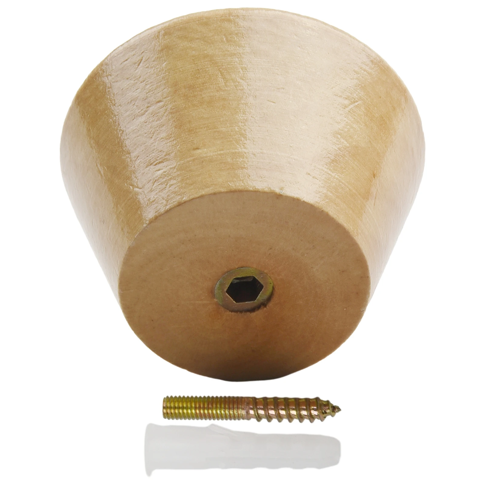 Round Style Wood Wall Hook for Hanging Clothes Towel Bag Hat Umbrella in Bathroom Kitchen Bedroom Office Hotel Over the Door Use