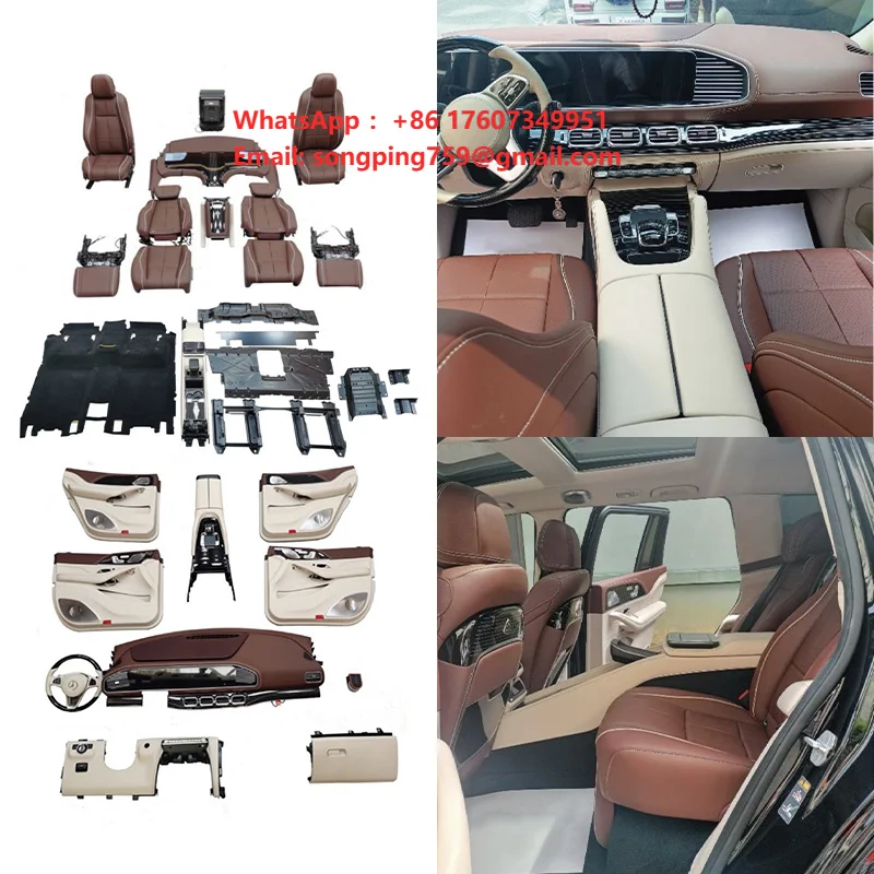 2013-2019 Car Modification GLE 164-166 Upgrade 2025 Maybach Interior Renovation Cockpit and Central Control for Benz