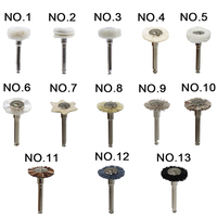 Dental Polishing Brush Cotton Wool Polisher Brushes Goat Hair Rotary Tools For Low Speed Contra Angle 2.35mm