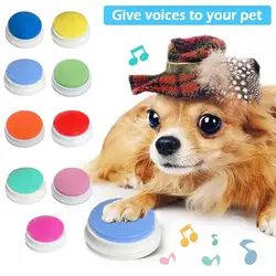 Dog Communication Button Pet Interactive Sounder Simplifies Voice Recording Toy Training Communication I6Y5