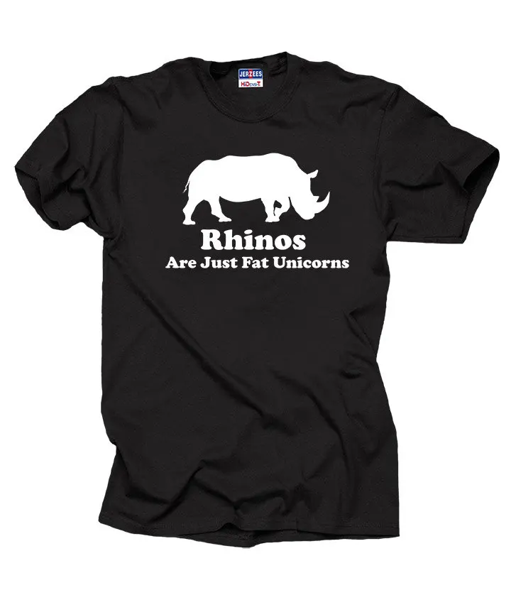 Rhinos Are Just Fat Unicorns T Shirt Funny