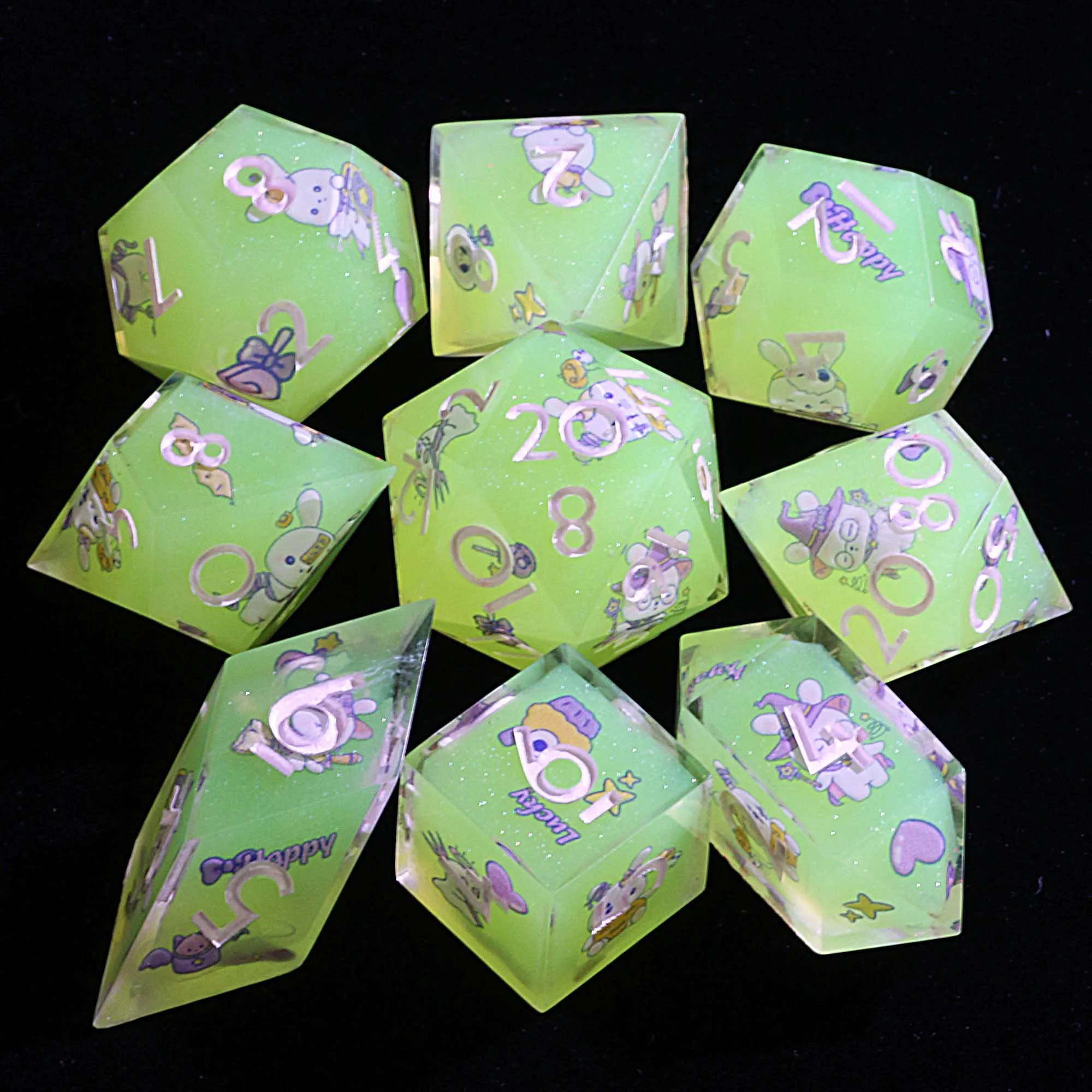 

Светящийся 9-гранный набор конфетных кубиков DD Bunny Moonlight