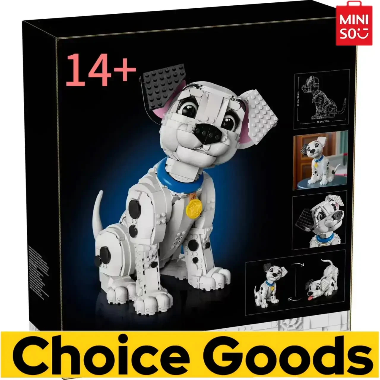 MINISO 43269 blocs de construction de chien fidèle assembler des animaux de compagnie jouets éducatifs anniversaire noël Halloween cadeaux pour enfants garçons filles