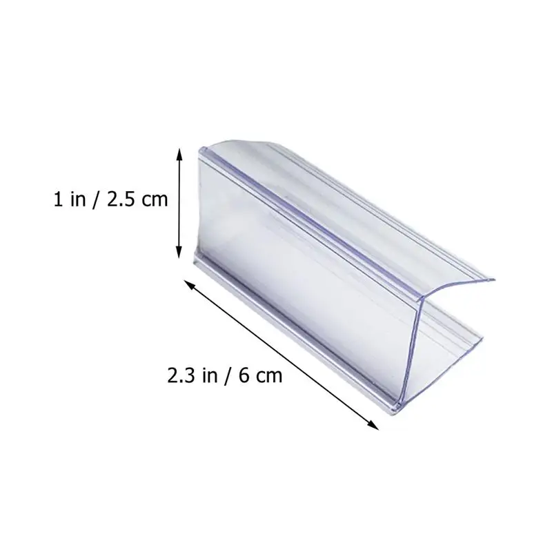 30 stücke Label Halter Zeichen Display-ständer Shop Label Halter Draht Regal Label Halter