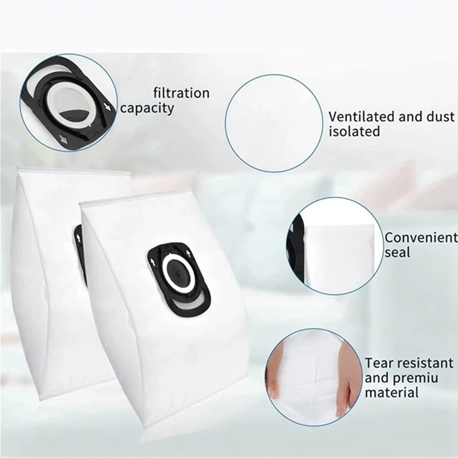 For Rowenta ZR200540 Hygiene + (Hygiene Plus) robot Vacuum Cleaner Efficient Filtration Bag Dust Bag Set Replacement accessories