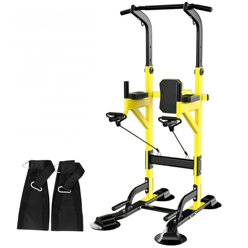 Indoor Pull-Ups Horizontal Single Parallel Bars With Belts, Multi-Functional Fitness Equipment Weight Bench For Children Adults