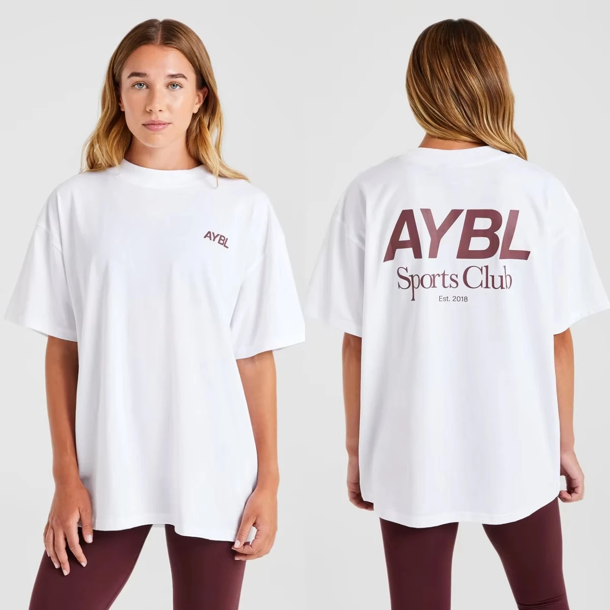 2026 New EST 2018 Fitness Lift Script Front Back Print T Shirt Oversized Unisex Streetwear Gym Workout Graphic Tee