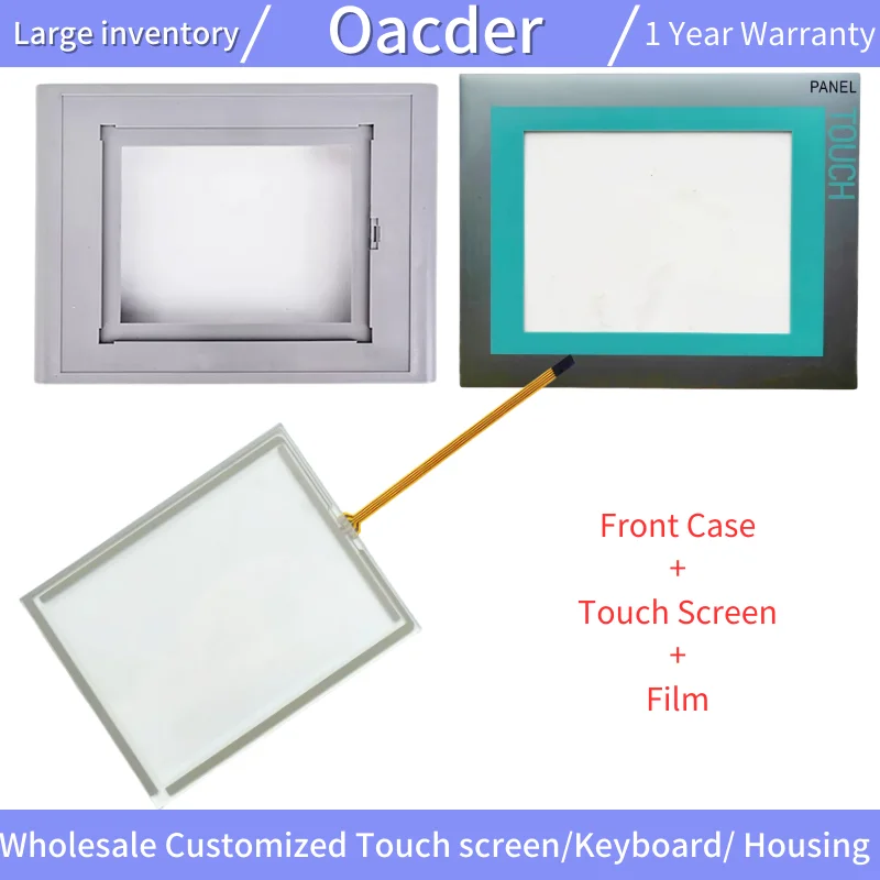 TP277-6 6AV6643-0AA01-1AX0 Panel ekranu dotykowego szklany Digitizer dla TP277-6 6AV6 643-0AA01-1AX0 plastikowa obudowa pokrywa obudowa Shell