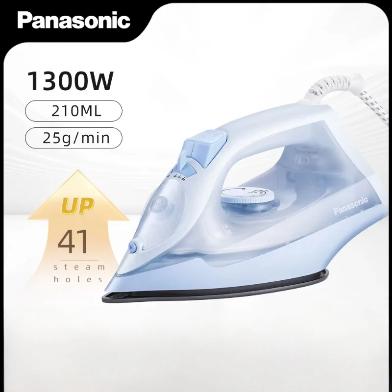 Panasonic Sonifer Steam Iron 1500W Fast Heat 210ml Water Tank Travel Iron Upright Steam Adjustable Steam Self-Cleaning Soleplat