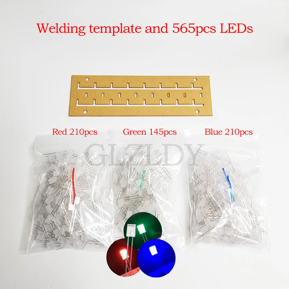 Colorful Light Cubes DIY Kit 8X8X8 WIFI Mobile Phone APP Change Word 888 LED Flashing Smart Electronic Production Parts Gift 3D