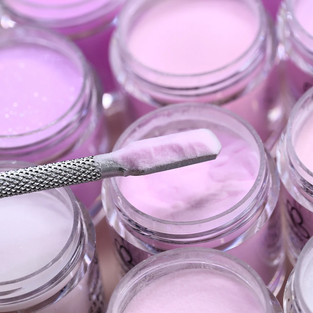 12Pcs Mixed Nude Pink Acrylic Nail Powders 3-in-1 Professional Crystal Polymer for DIY Nails Extension/Carving/Dipping Powders 1