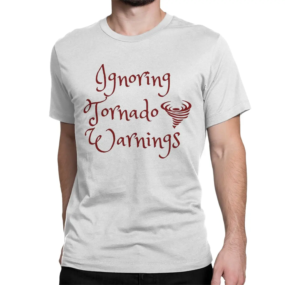 Sabrina Carpenter Ignoring Tornado Warnings T Shirts for Men 100% Cotton Vintage T-Shirts O Neck Tees Short Sleeve Clothes