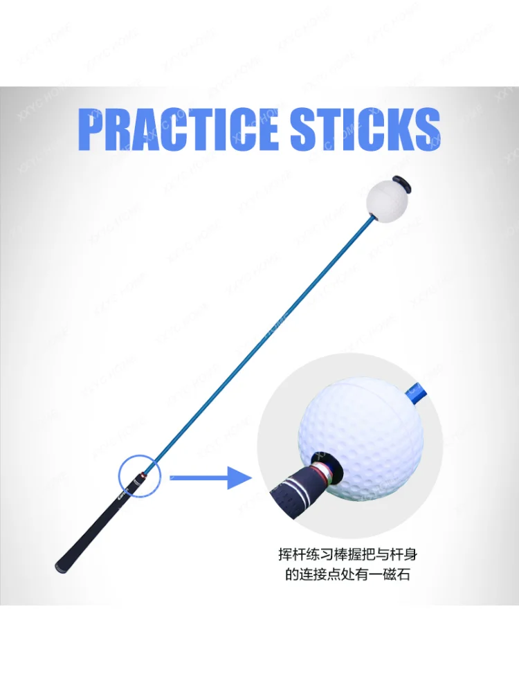 Golf Swing Stick Children's Magnetic Practice Baseball Bat Youth Outdoor Beginner Auxiliary Trainer