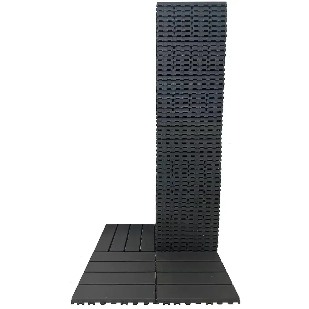 60 PCS Plastic Interlocking Deck Tiles,12