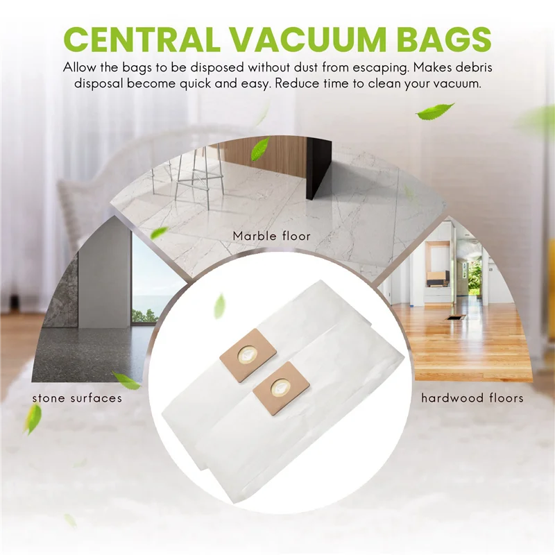 SANQ 36 Pack เปลี่ยนประเภท A ถุงกรองสําหรับ Shop Vac สูญญากาศ 1.5 แกลลอนเปลี่ยนชิ้นส่วน 90667 SV-9066700