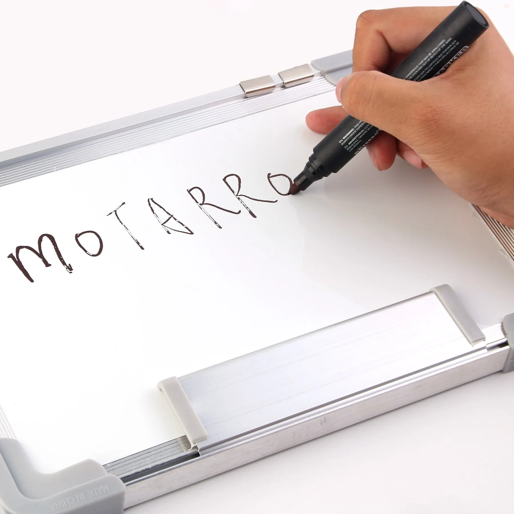 MOTARRO Single-sided Aluminum Frame White Board 20*30CM Message Bulletin Board for Office Home Training Writing Board