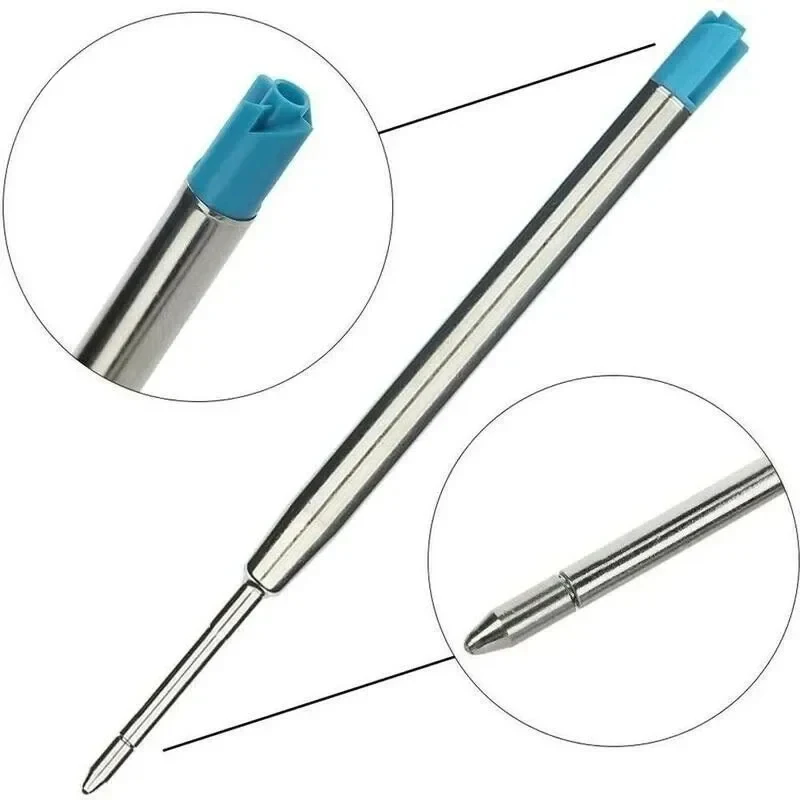 10/20/40pcs L:3.9 In Ballpoint Pen Refills For Parker Pens Medium Point Blue Black Ink Rods For Writing Office Stationery view 3