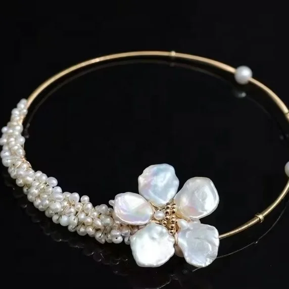 

SGARIT Original Design Fine Jewelry 14k Gold Filled Natural Freshwater Pearls Necklaces With Strong Luster Minor Flaws Jewellery