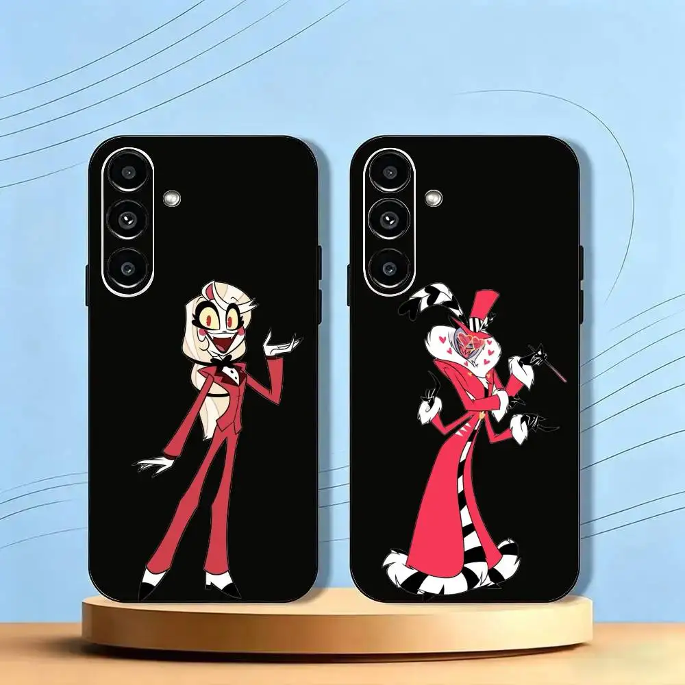 Funny H-Hazbin Hotel Phone Case Slim Fit Soft Touch Precise Hole TPU Printed Phone Case For Samsung Galaxy