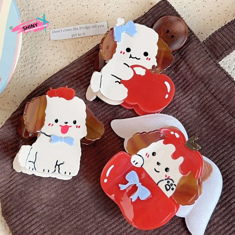 

Lovely Puppy Cartoon Shark Clip Hair Accessories Large Acetic Acid Hair Claw Crab Clip Headdress Hair Clip Female