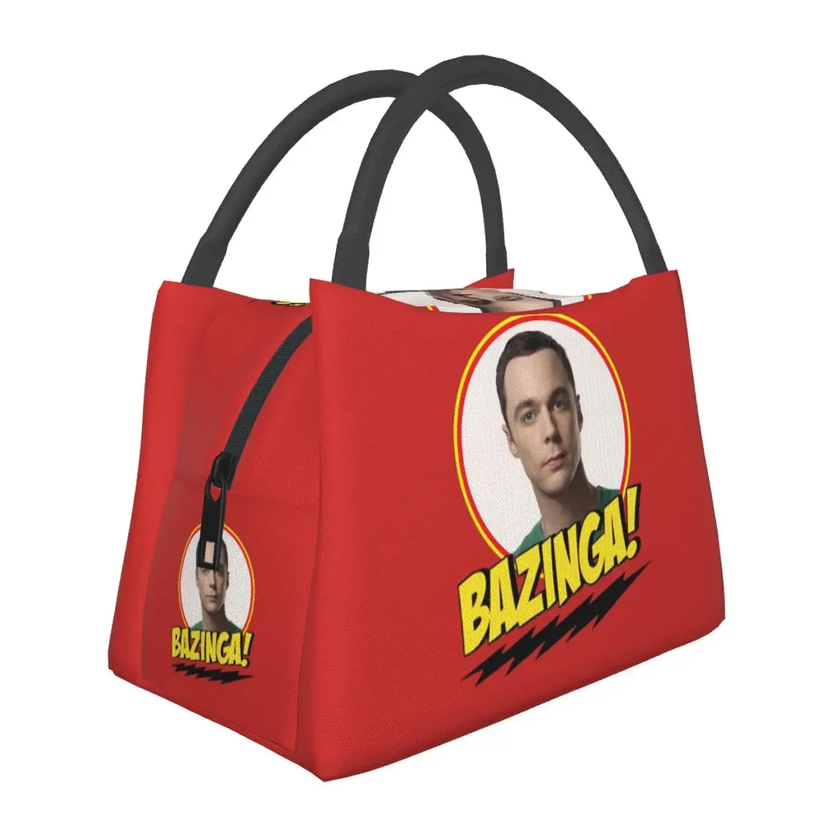 

Bazinga The Big Bang Theory Сумки для обеда Изолированная коробка для бенто Портативная сумка-тоут для пикника Сумка-холодильник Термосумка для женщин Студенческий офис