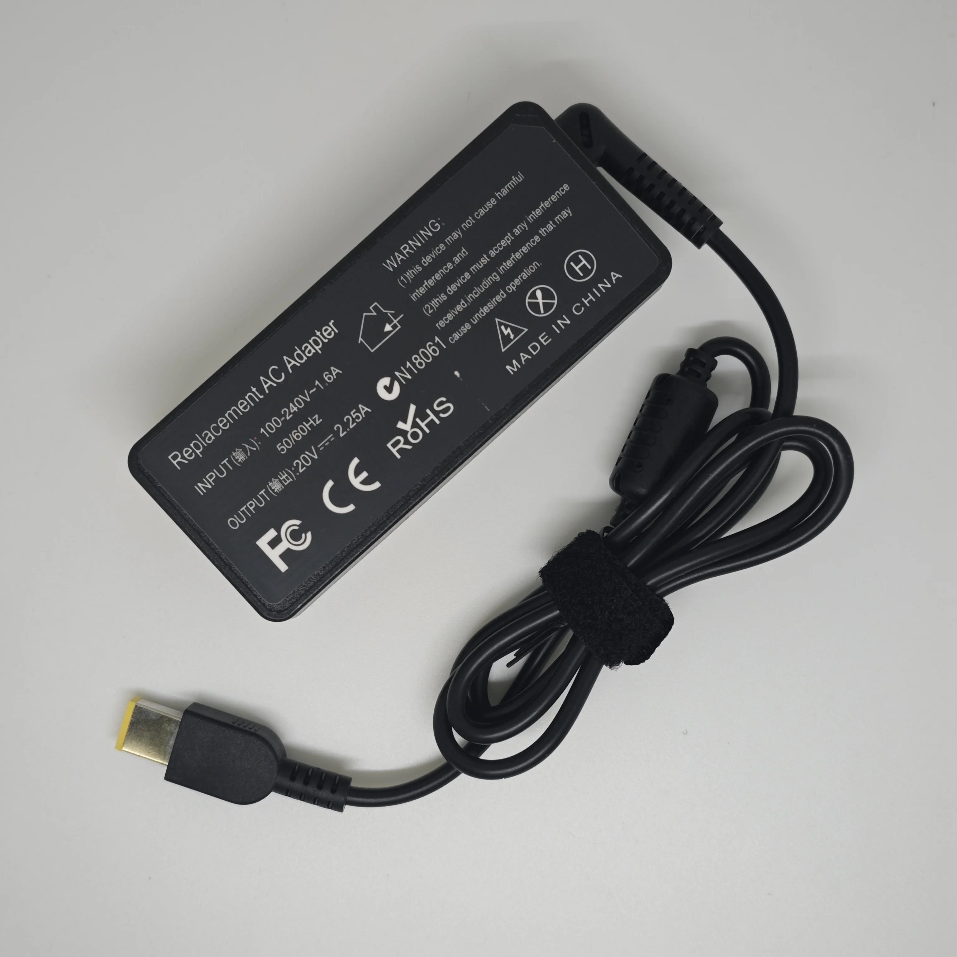 Laptop Charger 45W 20V 2.25A Slim Tip AC Adapter ADLX45NCC3A for Lenovo ThinkPad X230s X240 X240S X250 X260 X270 T440 T440S
