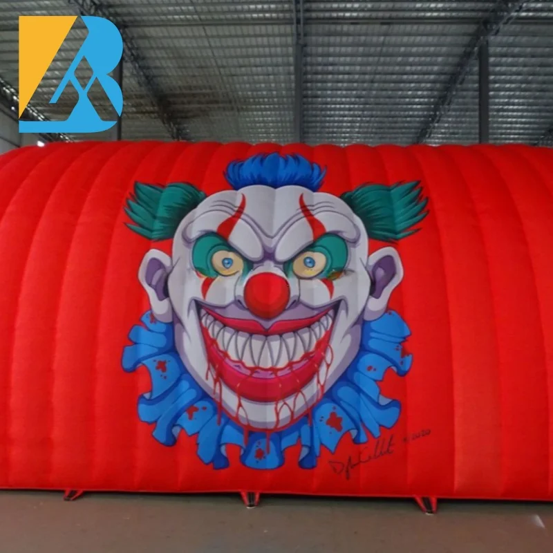 Túnel de fútbol inflable gigante rojo personalizado, entrada para eventos temáticos deportivos, Juguetes