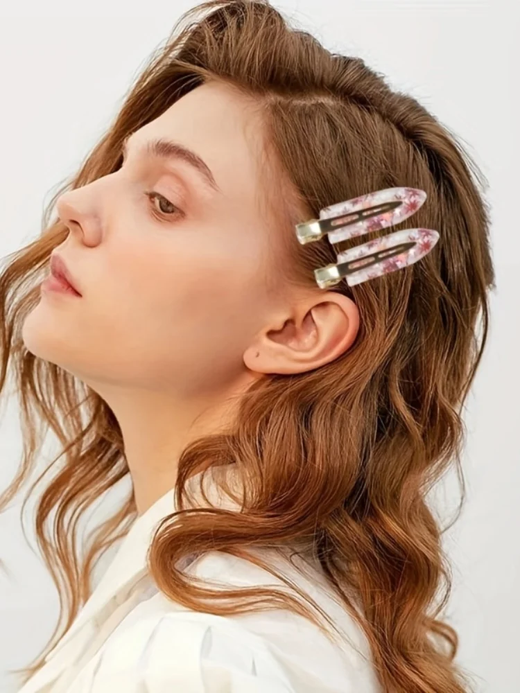 6er-Set Damen Haarspangen: Nahtlose, biegefeste Acryl-Haarspangen für professionelles Styling von Pony und zerzausten Haaren – Detail 9