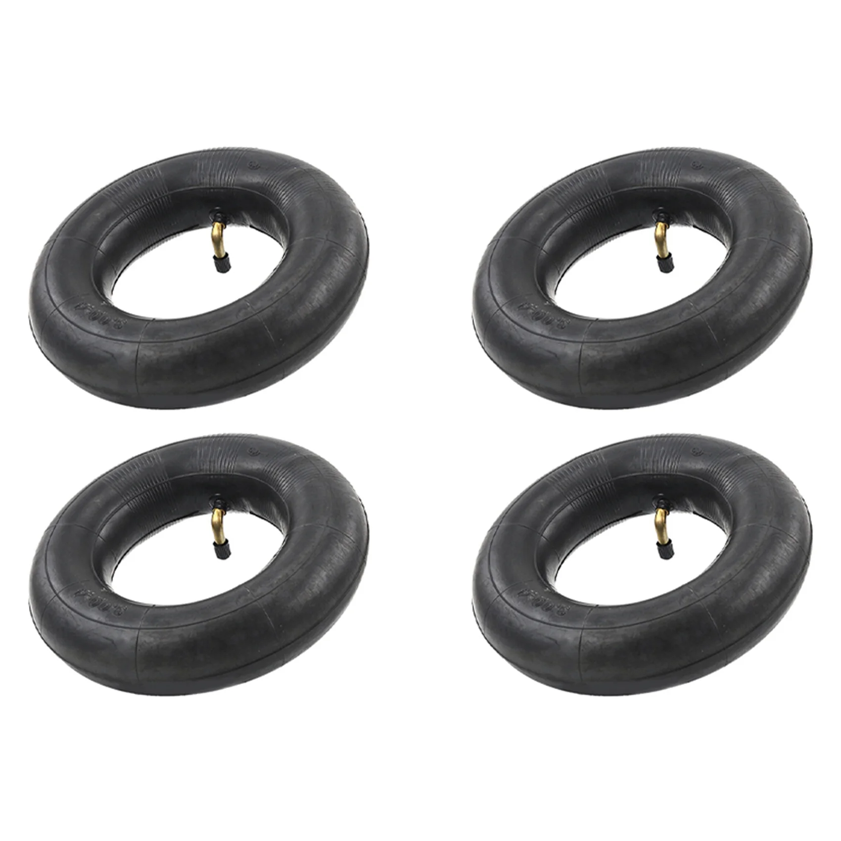 Pack Of 4 Inner Tubes With TR87 Valve For Wheelbarrow, Sack Truck, Handcart 3.00-4, 10X3, 260X85 Black