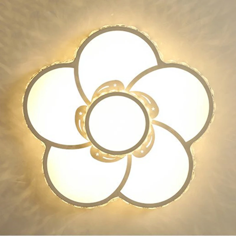 Moderna semplice lampada da soffitto a Led per camera da letto cucina studio caffetteria romantico fiore caldo creativo illuminazione della stanza