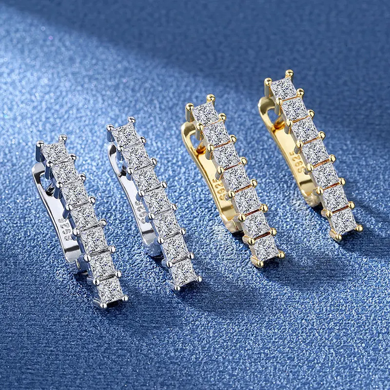 Ohrringe aus 925er-Sterlingsilber für Damen, runde Zirkon-Ohrringe, funkelnde Party, Hochzeit, Schmuck, Geschenkzubehör