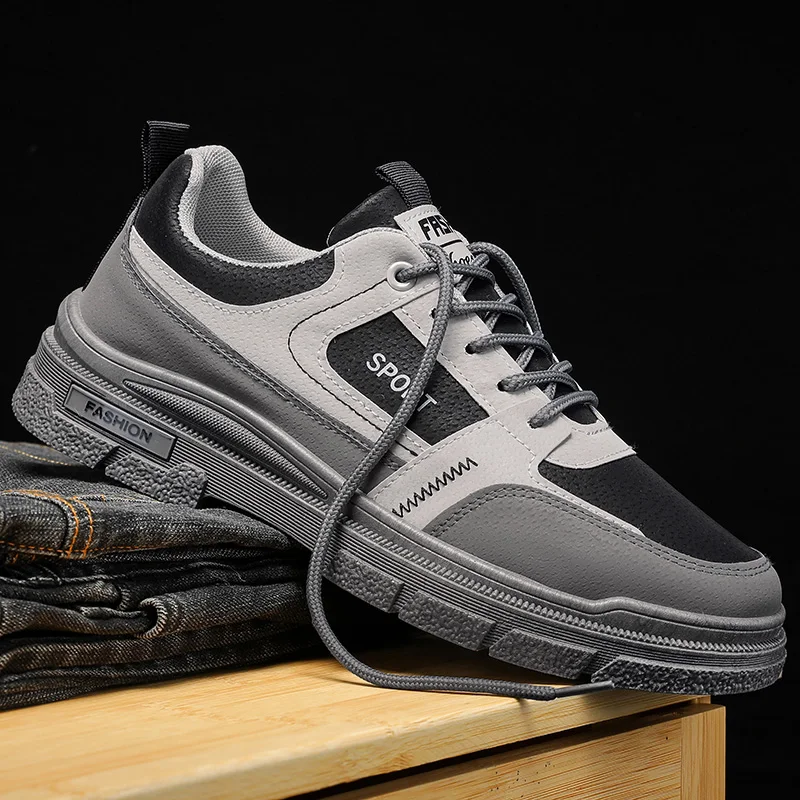 

2025 Men's Casual Sneakers Outdoor Wear-resistant Breathable Hiking Shoes Men's Comfortable Non-slip Platform Shoes Zapatillas