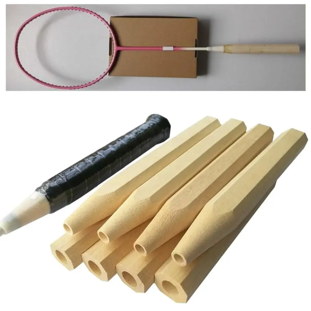 الإبداعية الخشب مضرب بدمنتون مقبض قبضة G5 G6 استبدال قبضة كرة الريشة الرياضة لوازم إصلاح مقبض خشبي قبضة الرياضة